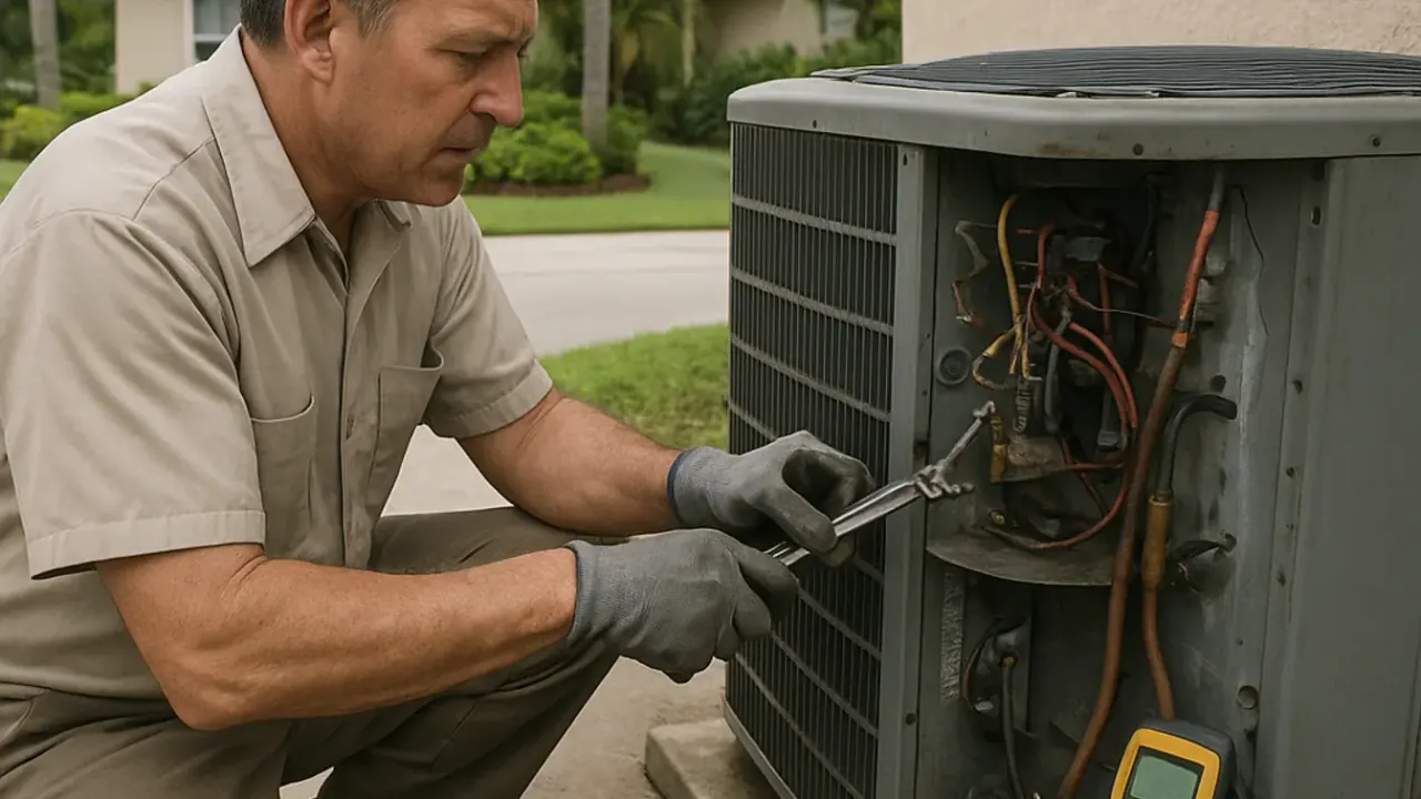 Why is my AC not cooling in Jacksonville summer: air conditioner repair technician